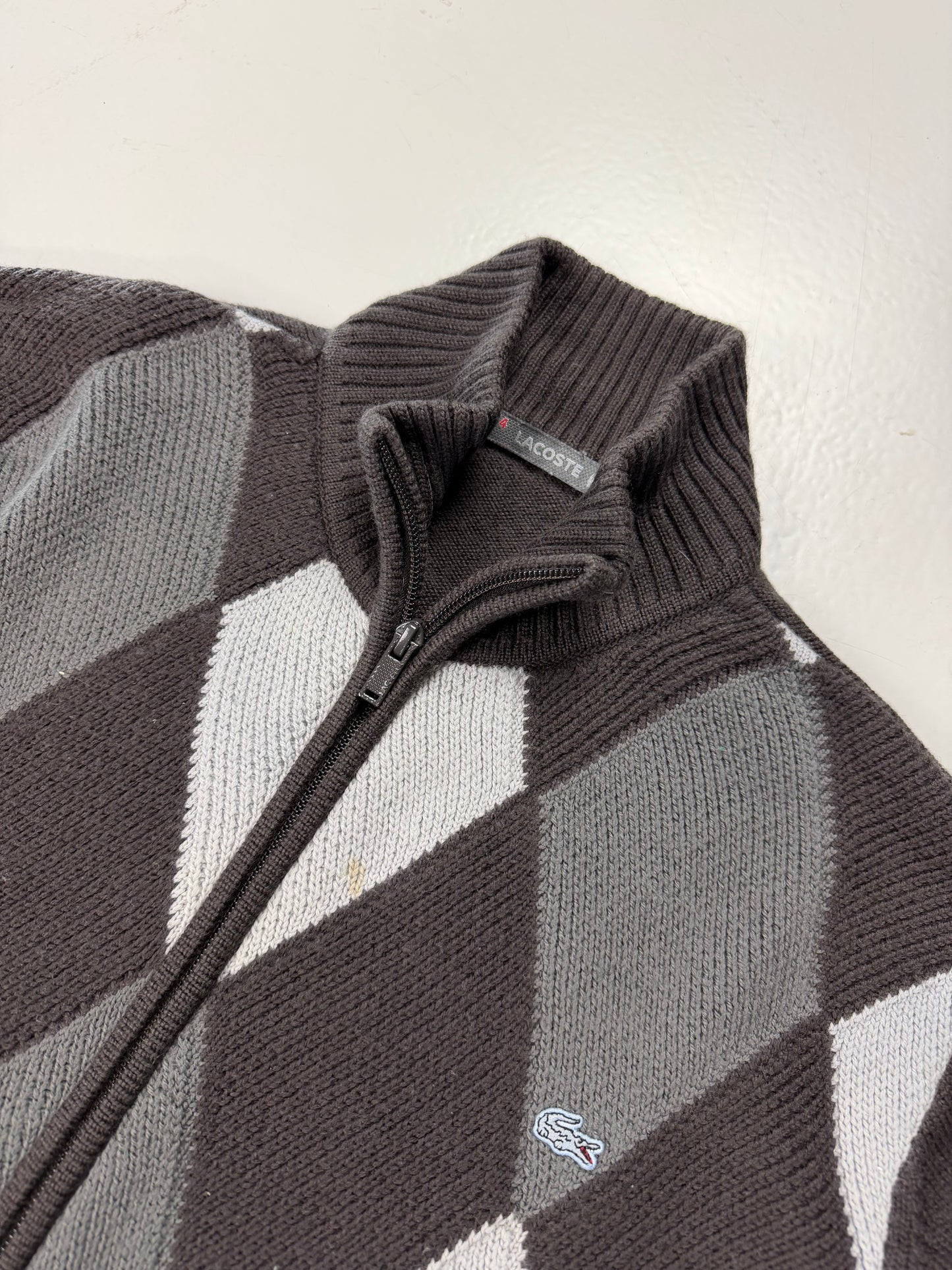 Vintage Lacoste strickjacke | M